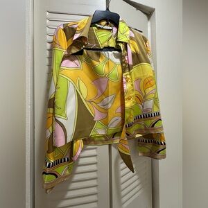 Beautiful and lovely Multicolor set (shirt and skirt) from Zara!